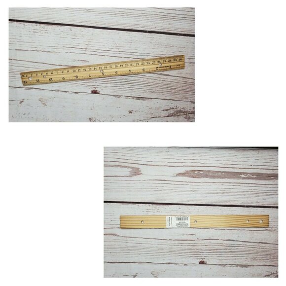 12-Inch Wood Ruler - Durable School Supplies Essential for Students & Teachers - Picture 2 of 4